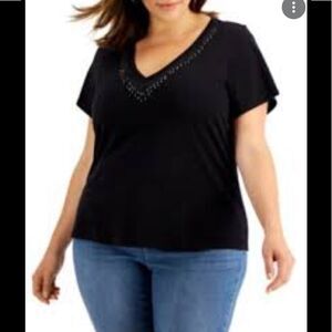 Croft & Barrow V-Neck Top